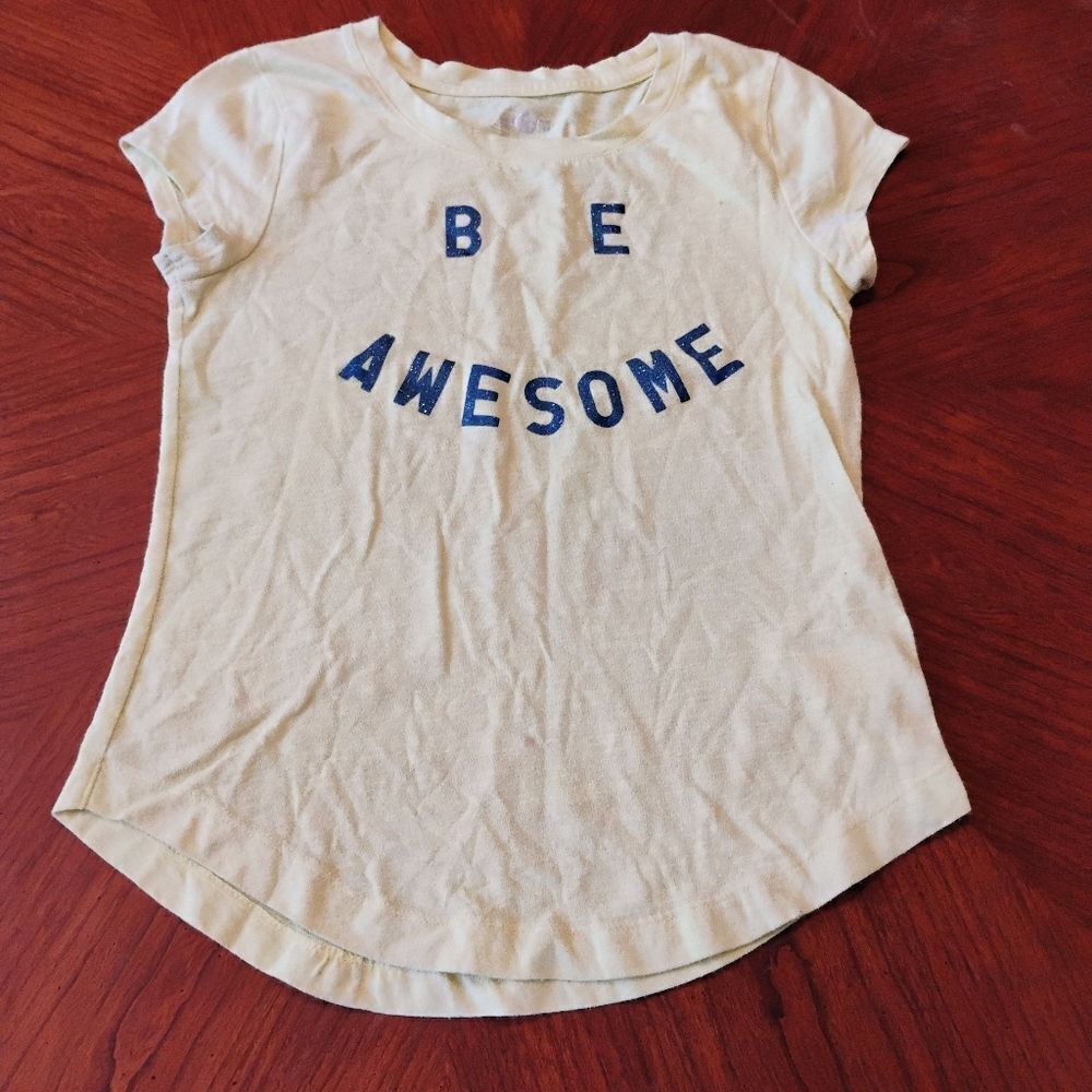 (0953) Kids  "Be Awesome"  T-Shirt - Size: 12
